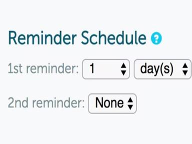 GoReminders reminder schedule