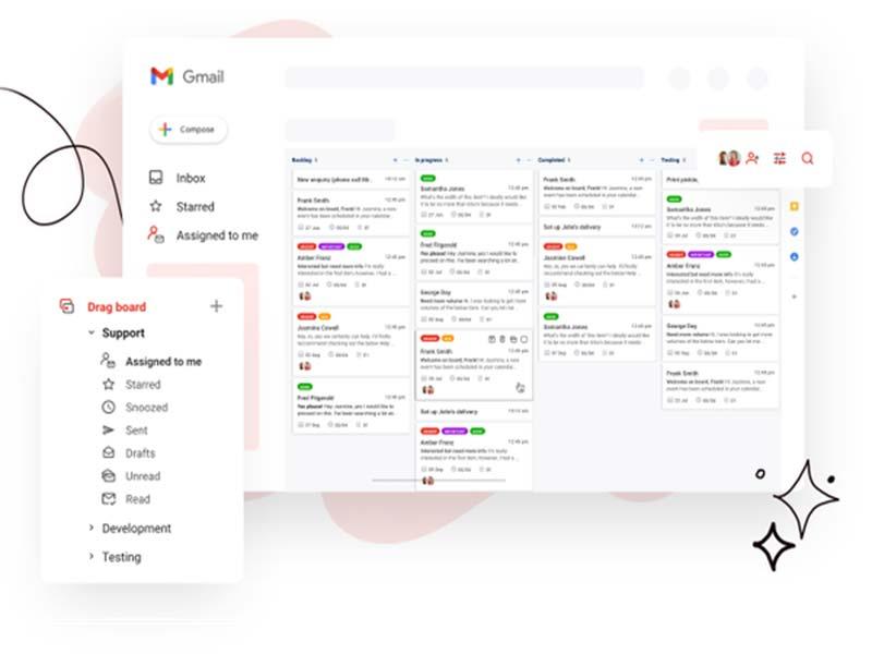 Use boards to create all types of workflows, inside Gmail