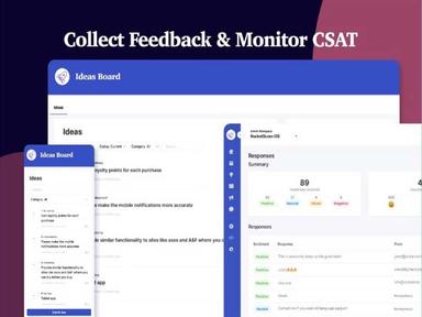 Collect feedback & Monitor CSAT