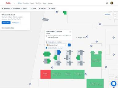 Robin Software - Find a Desk or Meeting Room to Reserve From the Web