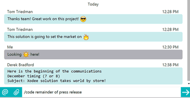 Amazon Chime Real-time chats